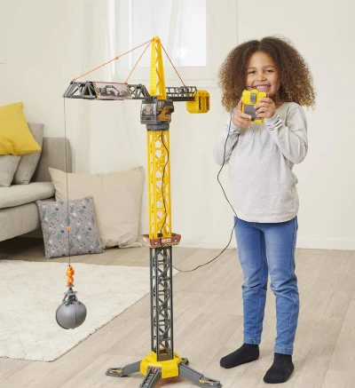 Dickie Jeřáb Mighty Crane věžový stavební 110cm ovládání na kabel na baterie