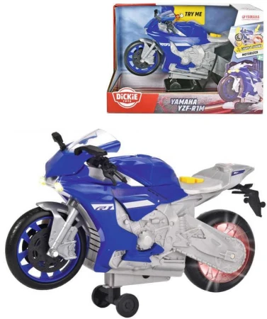 Dickie Motocykel Yamaha R1 Wheelie Raiders 26cm na batérie Svetlo Zvuk Dickie Motocykel Yamaha R1 Wheelie Raiders 26cm na batérie Svetlo Zvuk