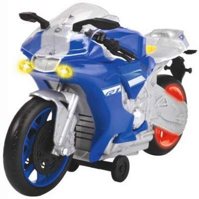 Dickie Motocykl Yamaha R1 Wheelie Raiders 26cm na baterie Světlo Zvuk