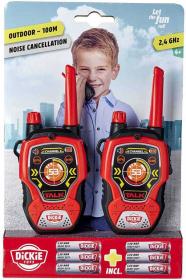 Dickie Vysílačky dětské Walkie Talkie 2,4GHz 16cm set 2ks na baterie