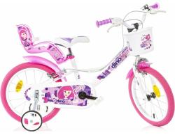 Dino 166 RSN FAIRY 16, růžový potisk dětské kolo Dino 166 RSN FAIRY 16, růžový potisk dětské kolo