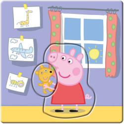 Dino Baby puzzle 12 dílků Peppa Pig Rodina 18x18cm skládačka 3v1 velké dílky