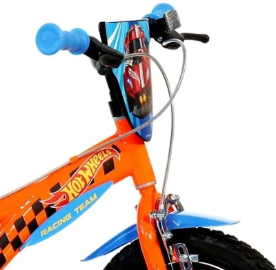 DINO BIKES Dětské kolo Hot Wheels oranžové 14 balanční kolečka