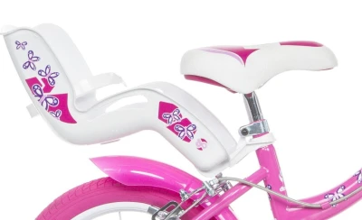Dino Bikes FLAPPY dívčí kolo 14 balanční kolečka růžové CSK5144