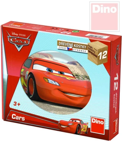 Dino DREVO Kocky detské set 12ks Autá vo svete (Cars)