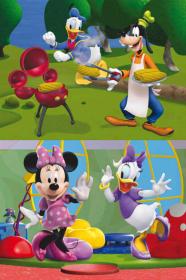 Dino DŘEVO Kostky obrázkové Mickey Mouse set 12ks kubus (dřevěná hračka)