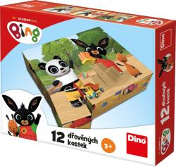 Dino DŘEVO Kubus Bing obrázkové kostky 12ks (dřevěná hračka) Dino DŘEVO Kubus Bing obrázkové kostky 12ks (dřevěná hračka)
