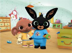 Dino DŘEVO Kubus Bing obrázkové kostky 12ks (dřevěná hračka)