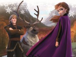 Dino DŘEVO Kubus Frozen 2 (Ledové Království) obrázkové kostky set 12ks