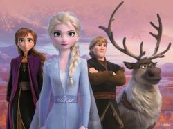 Dino DŘEVO Kubus Frozen 2 (Ledové Království) obrázkové kostky set 12ks