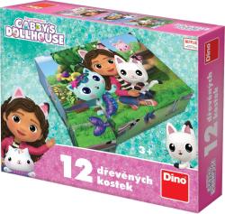 Dino DŘEVO Kubus Gábi set 12ks obrázkové kostky (dřevěná hračka) Dino DŘEVO Kubus Gábi set 12ks obrázkové kostky (dřevěná hračka)