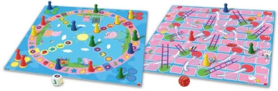 Dino Hra 2v1 Peppa Pig Člověče, nezlob se! + Žebříky a skluzavky (společenská hra)