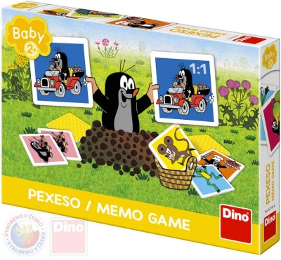 Dino Hra baby pexeso Krtečkovo veľké (Krtek) 24 kartičiek v krabici Dino Hra baby pexeso Krtečkovo veľké (Krtek) 24 kartičiek v krabici
