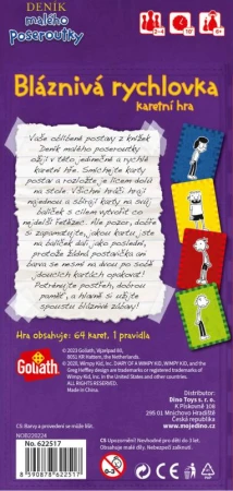 Dino Hra Deník malého poseroutky Bláznivá rychlovka (společenská hra)