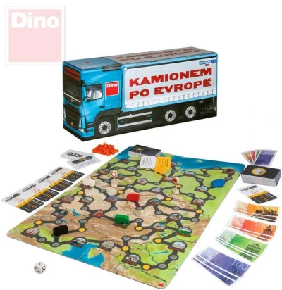 Dino HRA Kamionem po Evropě nový design (společenská hra) Dino HRA Kamionem po Evropě nový design (společenská hra)