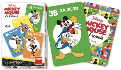 Dino Hra karetní Kvarteto Mickey Mouse a kamarádi (společenská hra) Dino Hra karetní Kvarteto Mickey Mouse a kamarádi (společenská hra)