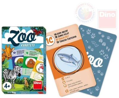 Dino Hra karetní Kvarteto ZOO (společenská hra) Dino Hra karetní Kvarteto ZOO (společenská hra)