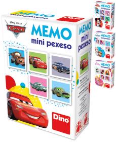 Dino HRA Pexeso Disney III. mini 12 dvojic 4 druhy (společenská hra)