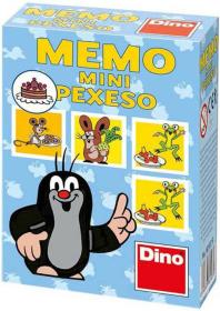 Dino Hra pexeso memo mini Krtek (Krteček) 4 druhy (společenská hra)