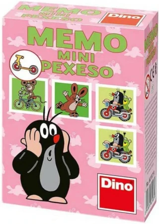 Dino Hra pexeso memo mini Krtek (Krteček) 4 druhy (společenská hra)