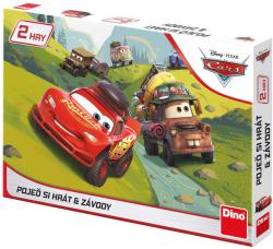 Dino Hra Pojeď si hrát a Závody Auta (Cars) 2v1 (společenská hra)