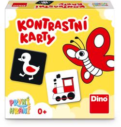 Dino HRA První hraní: Kontrastní karty 20ks 11x11cm pro miminko