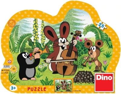 Dino Hra Puzzle Krtek muzikant (Krtko) 25 dielikov v krabici Dino Hra Puzzle Krtek muzikant (Krtko) 25 dielikov v krabici