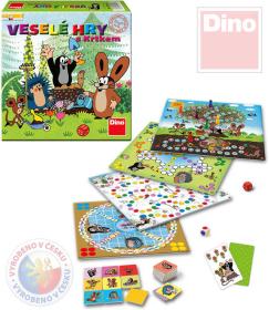 Dino Hra Veselé hry s Krtkem (Krteček) set 5 her 5v1 (společenská hra)