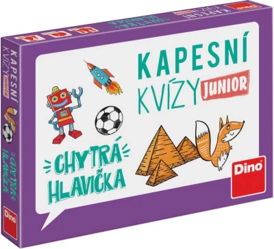 Dino Kapesní kvízy junior Chytrá hlavička cestovní CZ (společenská hra) Dino Kapesní kvízy junior Chytrá hlavička cestovní CZ (společenská hra)