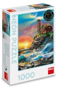 Dino Puzzle 1000 dílků Maják Neon svítící ve tmě