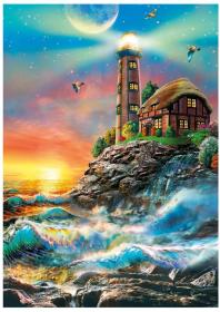 Dino Puzzle 1000 dílků Maják Neon svítící ve tmě