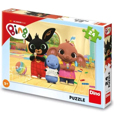Dino Puzzle 24 dielikov detské Bing maľuje Dino Puzzle 24 dielikov detské Bing maľuje