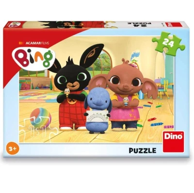 Dino Puzzle 24 dílků dětské Bing maluje