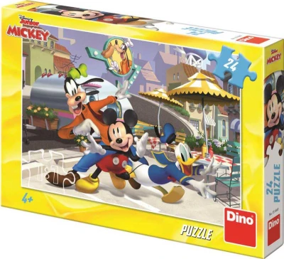 Dino Puzzle 24 dílků Disney Mickey a přátelé skládačka 26x18cm Dino Puzzle 24 dílků Disney Mickey a přátelé skládačka 26x18cm