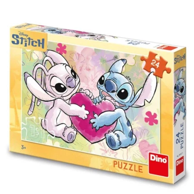 Dino Puzzle 24 Stitch: love story 24 dílků Dino Puzzle 24 Stitch: love story 24 dílků