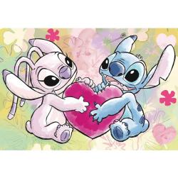 Dino Puzzle 24 Stitch: love story 24 dílků