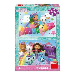 DINO Puzzle 2x48 Gábi na duze