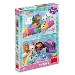 DINO Puzzle 2x48 Gábi na duze