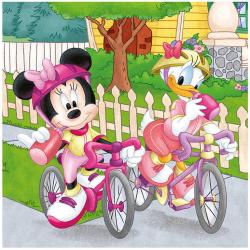 Dino Puzzle 3x55 dílků Mickey a Minnie sportovci 18x18cm skládačka 3v1
