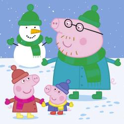 Dino Puzzle 3x55 dílků Peppa Pig Veselé odpoledne 18x18cm skládačka 3v1