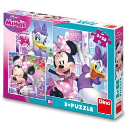 Dino Puzzle 3x55 Minnie a Daisy Dino Puzzle 3x55 Minnie a Daisy