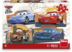 Dino Puzzle Auta na cestě (Cars) 4x54 dílků 19x13cm skládačka