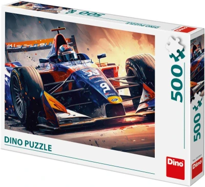 Dino Puzzle Auto formule 47x33cm foto skládačka 500 dílků Dino Puzzle Auto formule 47x33cm foto skládačka 500 dílků