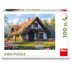 Dino Puzzle Chata v údolí 100 XL dílků