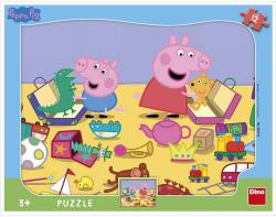 Dino Puzzle deskové 12 dílků Peppa Pig skládačka 31x23cm