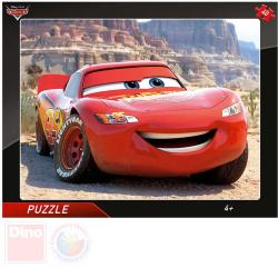 Dino Puzzle deskové 32x24cm Blesk McQueen Cars (Auta) v rámečku 40 dílků