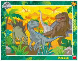 Dino Puzzle deskové 40 dílků Jurský svět 32x24cm skládačka
