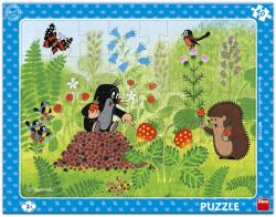 Dino Puzzle deskové 40 dílků Krtek a jahody (Krteček) 32x24cm skládačka Dino Puzzle deskové 40 dílků Krtek a jahody (Krteček) 32x24cm skládačka