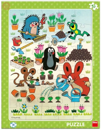 Dino Puzzle deskové 40 dílků Krtek a kapela (Krteček) 24x32cm skládačka Dino Puzzle deskové 40 dílků Krtek a kapela (Krteček) 24x32cm skládačka