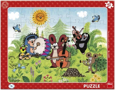 Dino Puzzle deskové 40 dílků Krtek a kapela (Krteček) 32x24cm skládačka Dino Puzzle deskové 40 dílků Krtek a kapela (Krteček) 32x24cm skládačka
